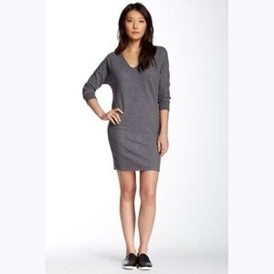 JAMES PERSE Size 2 Brushed Fleece Dolman Sweater Dress